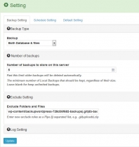 WP All Backup Plus - WordPress Plugin Screenshot 2