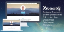 Resumify - Responsive Resume HTML Template Screenshot 1