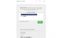 Elegant Text Editor - Javascript Text Editor Screenshot 1