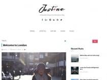 Justine - Responsive WordPress Blog Theme Screenshot 1