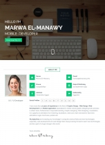 Moraco - Personal Vcard Resume Wordpress Theme Screenshot 1