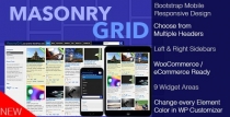 MasonryGrid Pro - Responsive WordPress Theme Screenshot 1