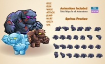 Stone Giants Game Sprites Screenshot 2