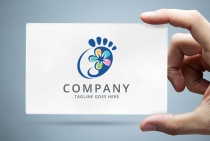 Foot and Flower Logo Template Screenshot 1