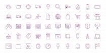 Purple Thin Lines - Vector Icon Pack Screenshot 3