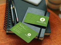 HealthLife Business Card Template Screenshot 1