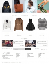 Lavender Fashion PrestaShop Theme Screenshot 2