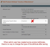 Change Attribute Type - Magento Extension Screenshot 1