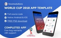 Live Scores Russia World Cup 2018 iOS App Screenshot 1