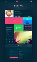 Folio Portfolio PSD Template Screenshot 2