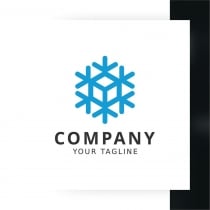 Snow Cube Logo Template Screenshot 1