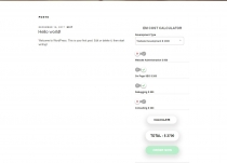 EM Cost Calculator Pro - Wordpress Plugin Screenshot 1