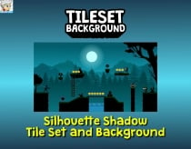 Silhouette Shadow Tileset and Background Screenshot 1