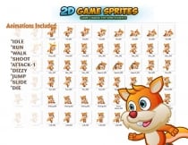 Squirrel 2D Game Character Sprites  Screenshot 2