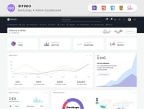 InfiniO - Bootstrap 4 Admin Dashboard Template  Screenshot 1