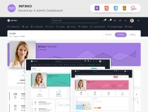 InfiniO - Bootstrap 4 Admin Dashboard Template  Screenshot 8