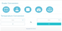 Unit Conversion Scale jQuery Bootstrap Screenshot 2