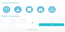 Unit Conversion Scale jQuery Bootstrap Screenshot 5