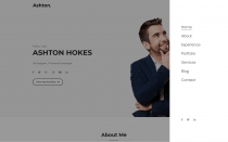 Ashton - One Page Portfolio template Screenshot 3