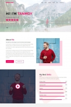 Perfection - Personal Portfolio Template Screenshot 2