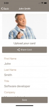 Card Sharing App in Ionic using NFC and Firebase Screenshot 4