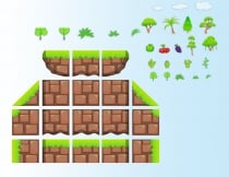 Plat Former Tile Set Game BG 11 Screenshot 2