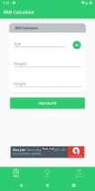 BMI Calculator - Android Source Code Screenshot 2