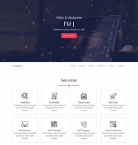 Pinegram - HTML Personal Portofolio Template Screenshot 3