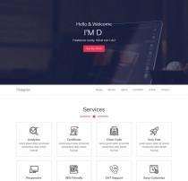 Pinegram - HTML Personal Portofolio Template Screenshot 4