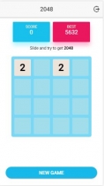 Ion 2048 - Ionic Game Template Screenshot 2