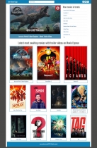 Movie Info PHP Script Screenshot 1