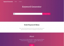 Keyword Generator With Admin PHP Script Screenshot 1