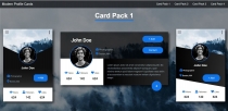 Modern Profile Cards HTML CSS Screenshot 3