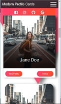 Modern Profile Cards HTML CSS Screenshot 5