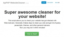 ApPHP Website Cleaner Screenshot 2