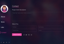 Glazzy - Portfolio Template HTML Screenshot 2