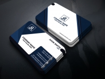 Blue Corporate Business Card Screenshot 2