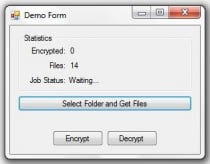 .NET File Encryptor Screenshot 2