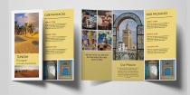 Trifold Agency Travel Brochure Template Screenshot 1