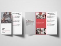 Trifold Agency Travel Brochure Template  Screenshot 5