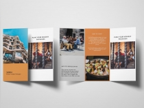 Trifold Agency Travel Brochure Template Screenshot 2