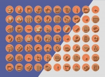 1890 3D Vintage Retro Web Communication Icons Pack Screenshot 8