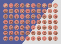 1890 3D Vintage Retro Web Communication Icons Pack Screenshot 9