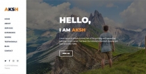 Aksh - Personal Portfolio Template Screenshot 1