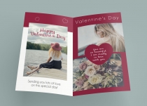 Bifold Valentine Wishes Card - 4 Templates Screenshot 2