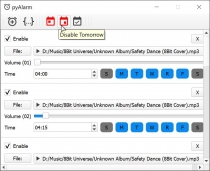 pyAlarm Screenshot 1