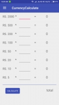 Currency Calculator - Android App Source Code Screenshot 2
