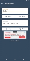 ASCII Encode  Decode - Android Source Code Screenshot 3