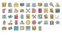 97 Corporate Vector Icons Pack  Screenshot 2