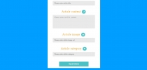 PHP & JQuery submit article form Screenshot 2
